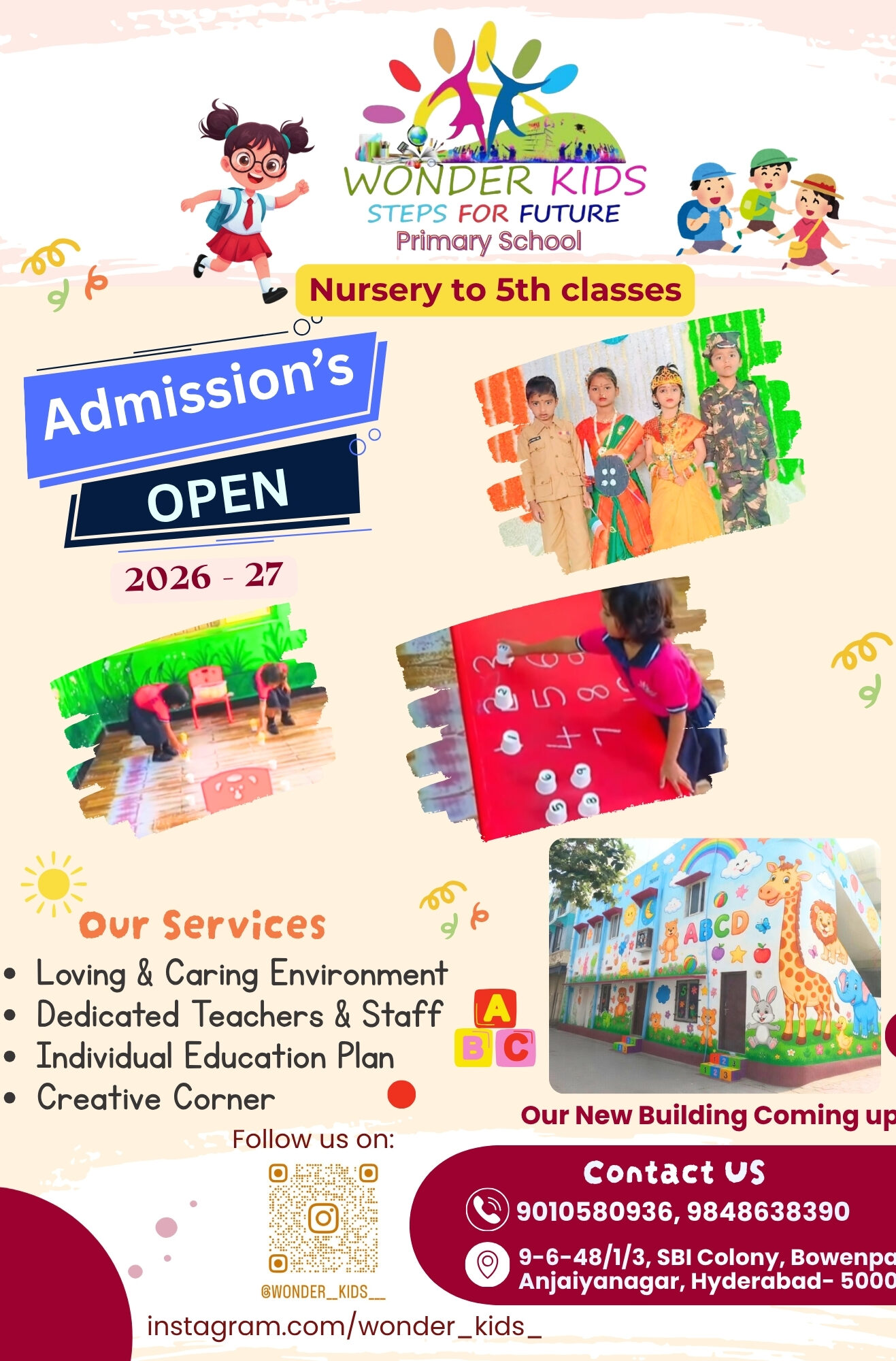 admissions open flyer